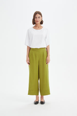 WIDE LEG LINEN PANT