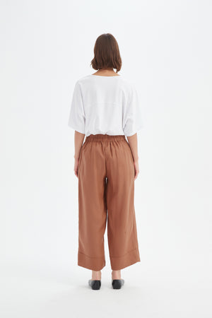 WIDE LEG LINEN PANT