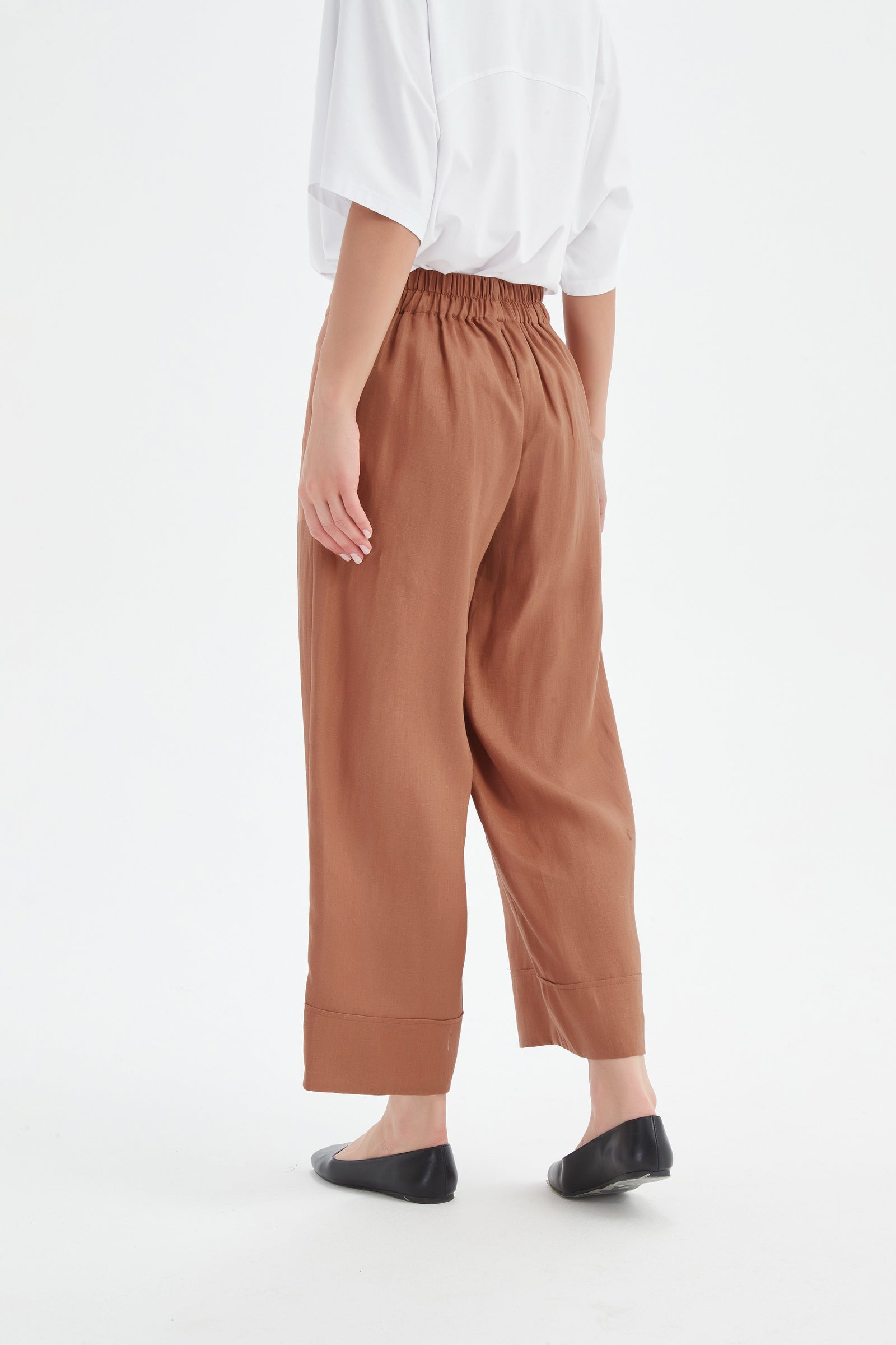 WIDE LEG LINEN PANT
