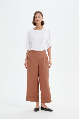 WIDE LEG LINEN PANT