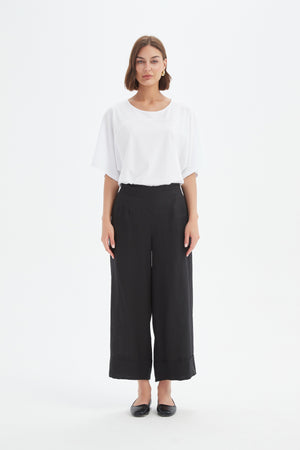 WIDE LEG LINEN PANT