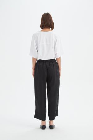 WIDE LEG LINEN PANT