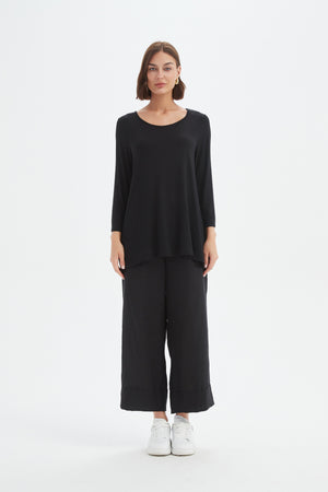 3/4 SLEEVE HANKY HEM TEE