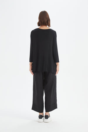 3/4 SLEEVE HANKY HEM TEE