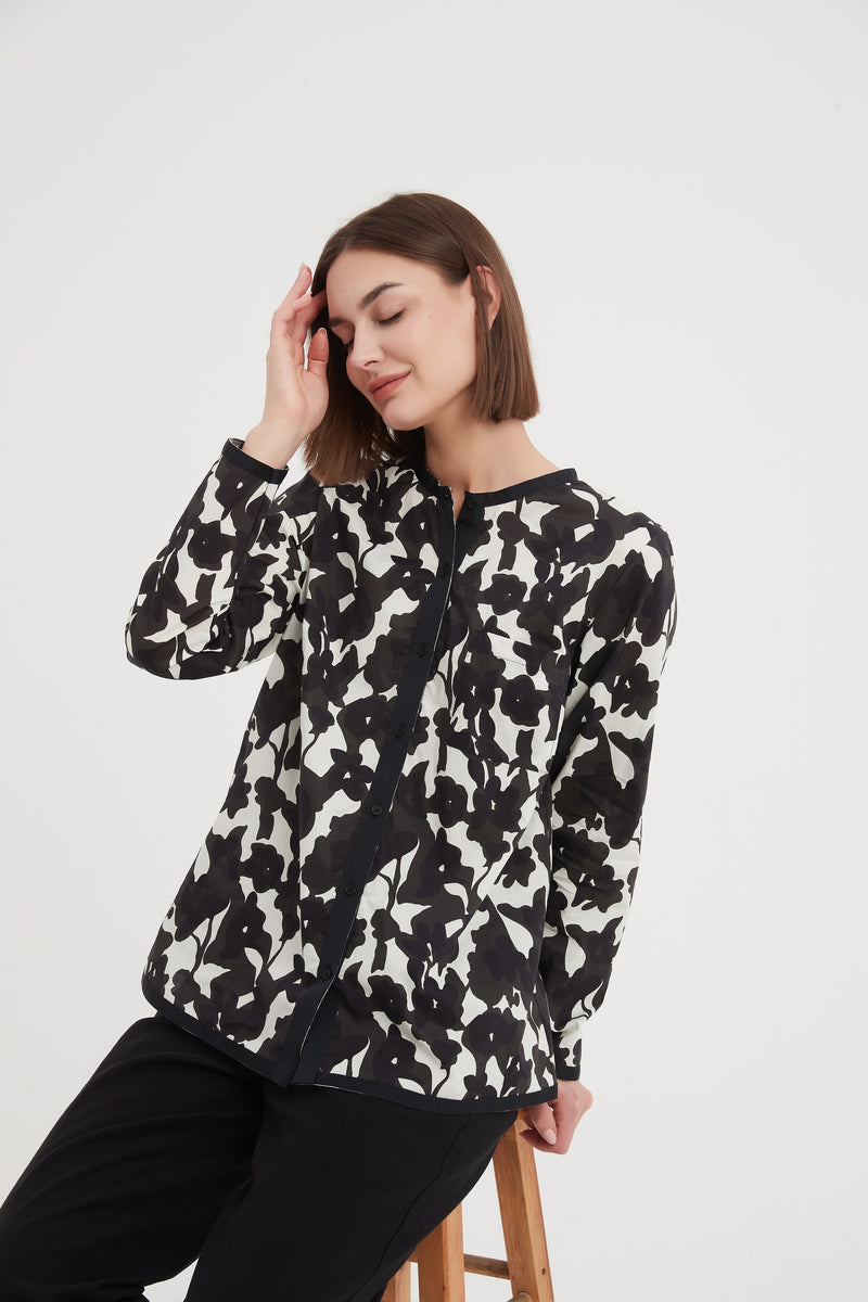 GROSGRAIN DETAIL SHIRT