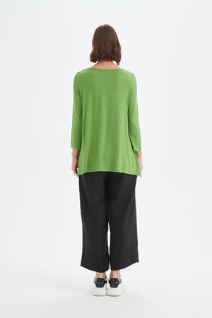 3/4 SLEEVE HANKY HEM TEE