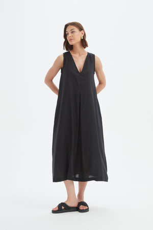 INVERTED PLEAT DRESS