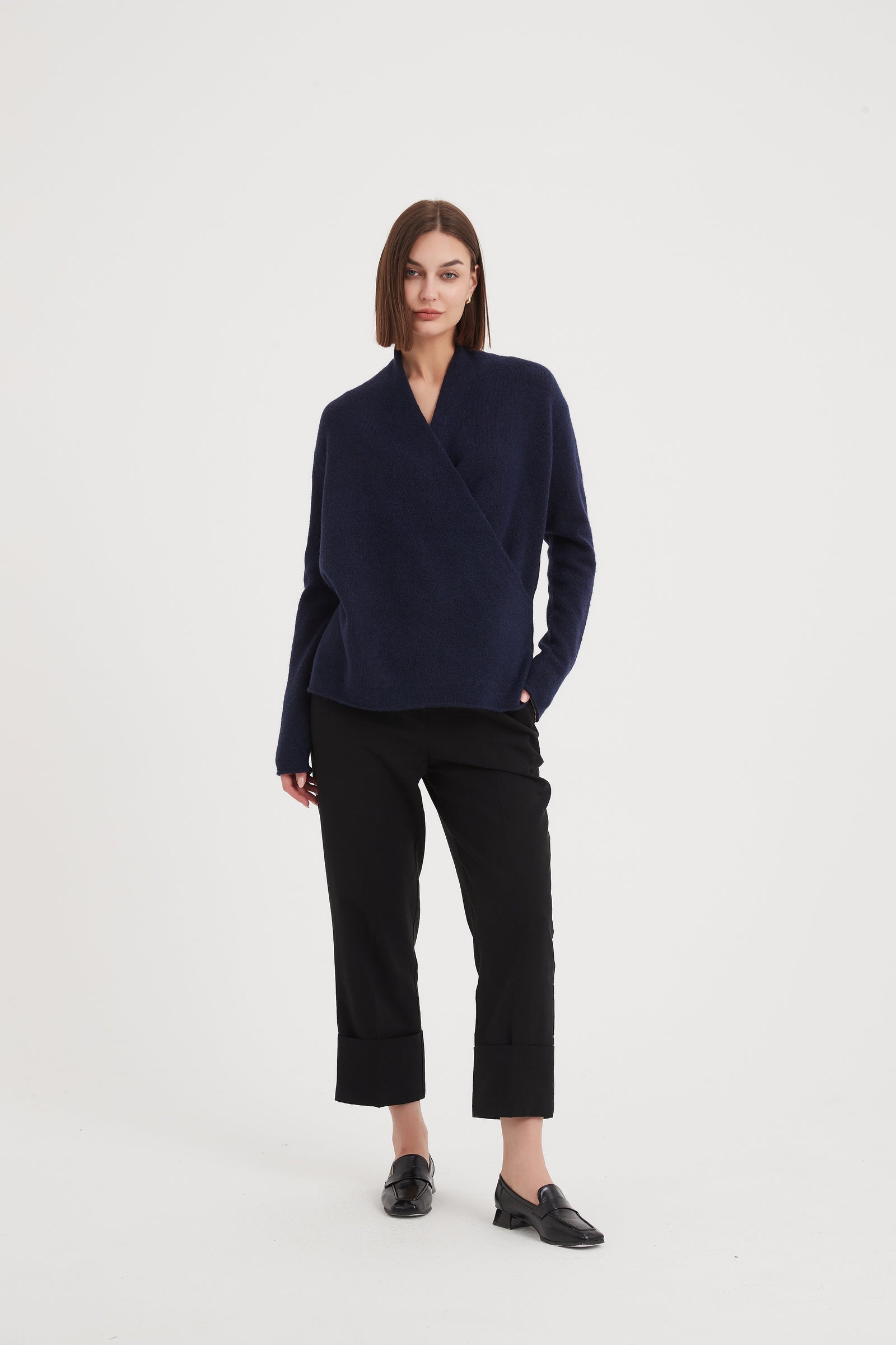 WRAP FRONT KNIT