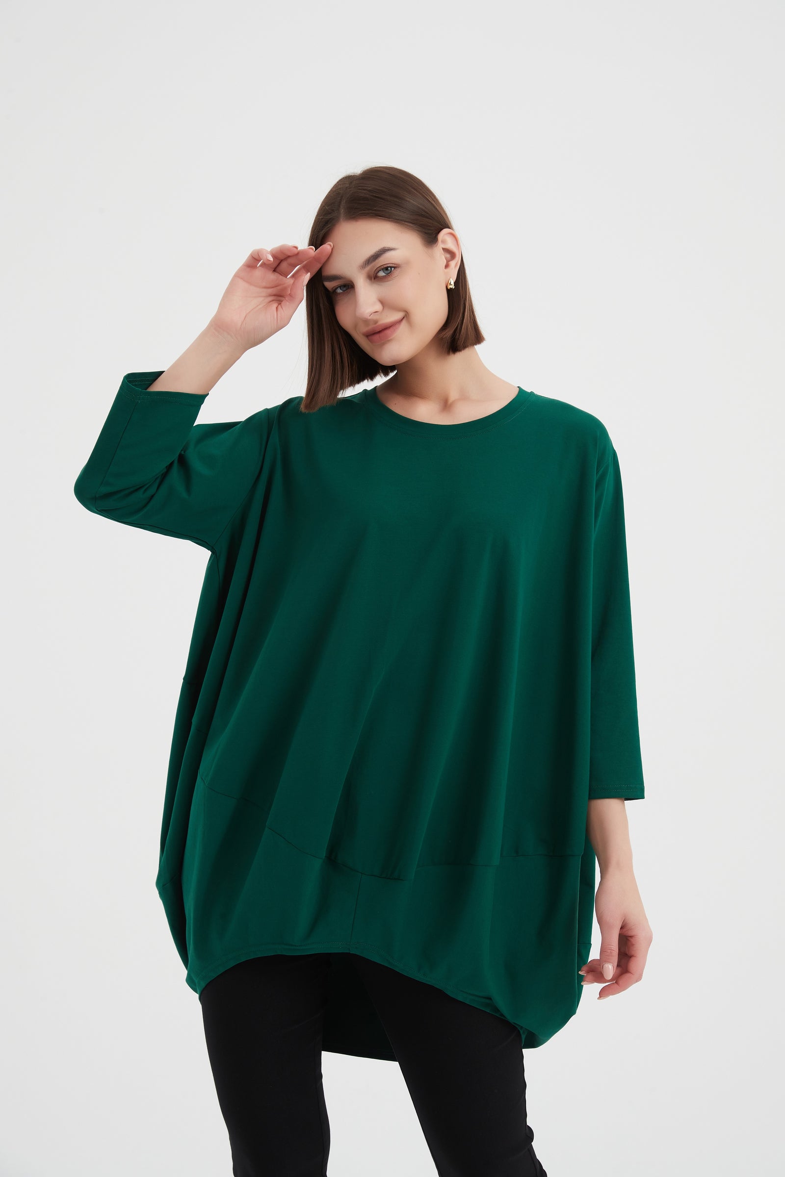 Tirelli blouse chic feminine tailored modern casual style