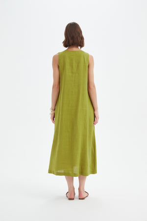 INVERTED PLEAT DRESS