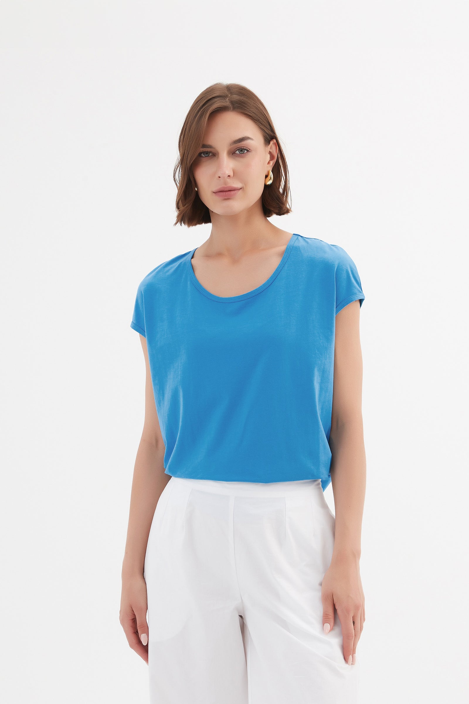 Tirelli fitted knit top neutral