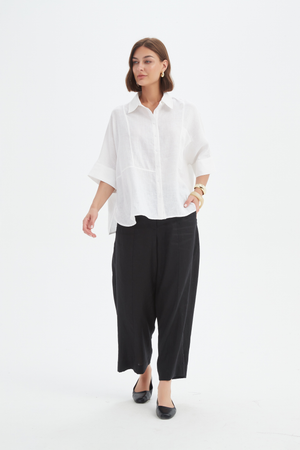 SEAM DETAIL BOXY SHIRT