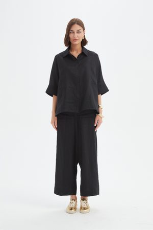 SEAM DETAIL BOXY SHIRT