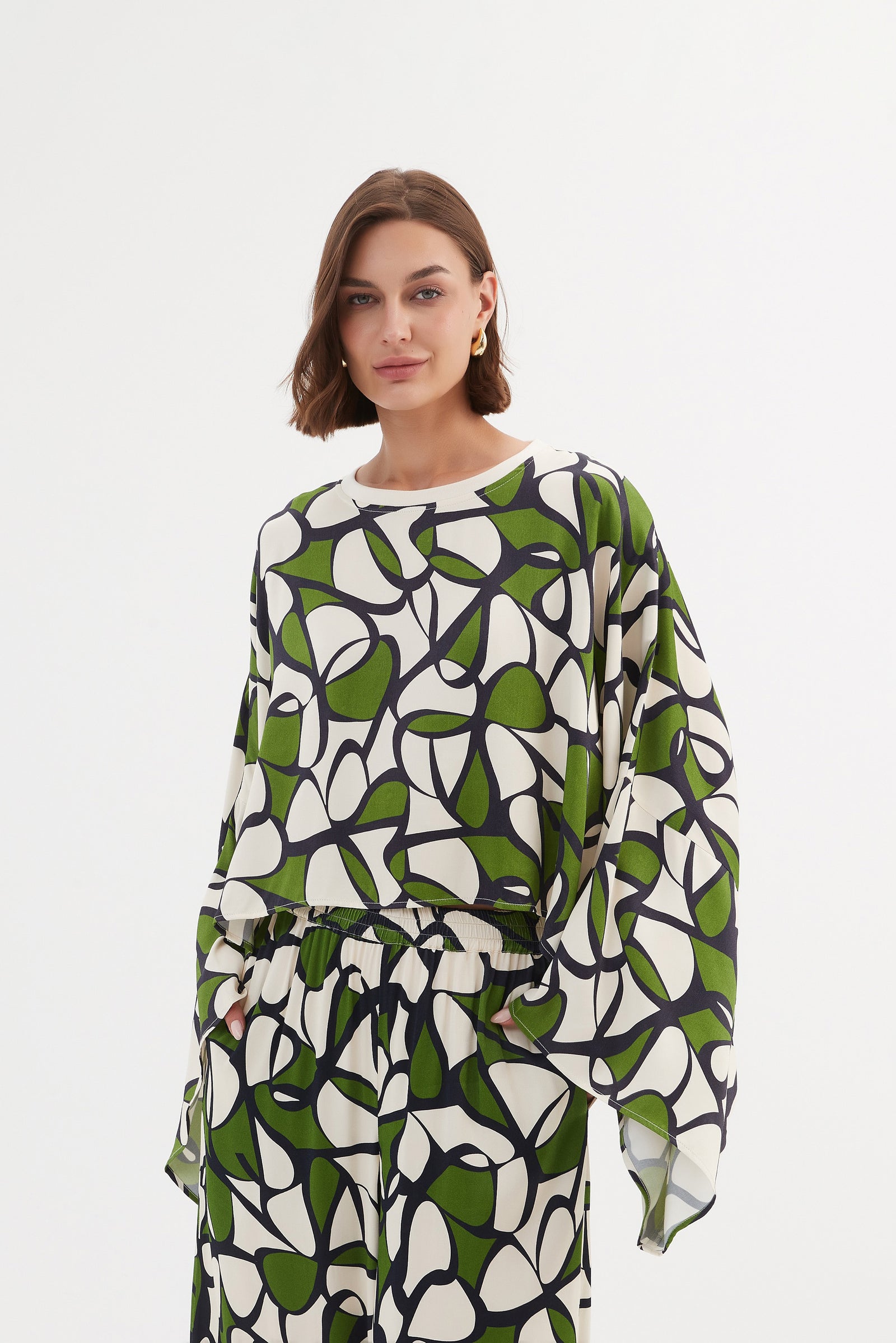 OVERSIZED PRINT LAYER TOP