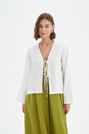 TIE FRONT TOP