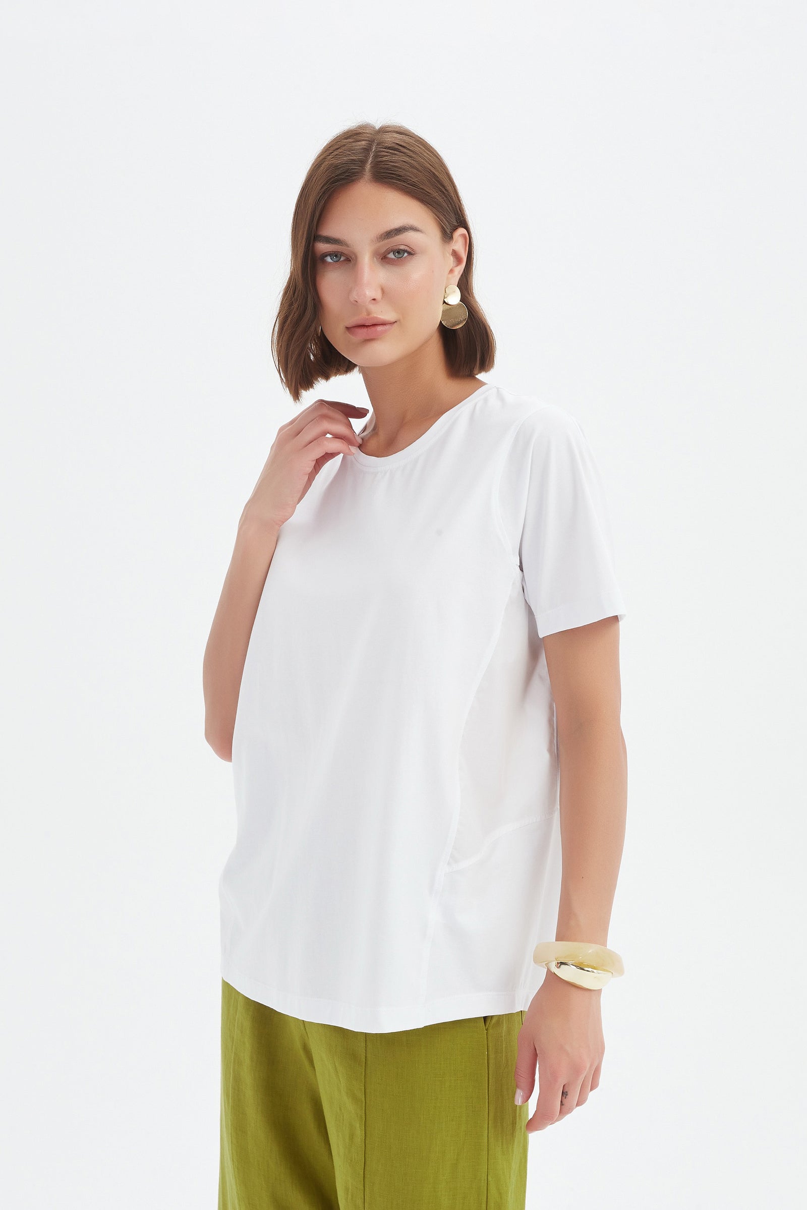 RAGLAN BACK COMBI TEE