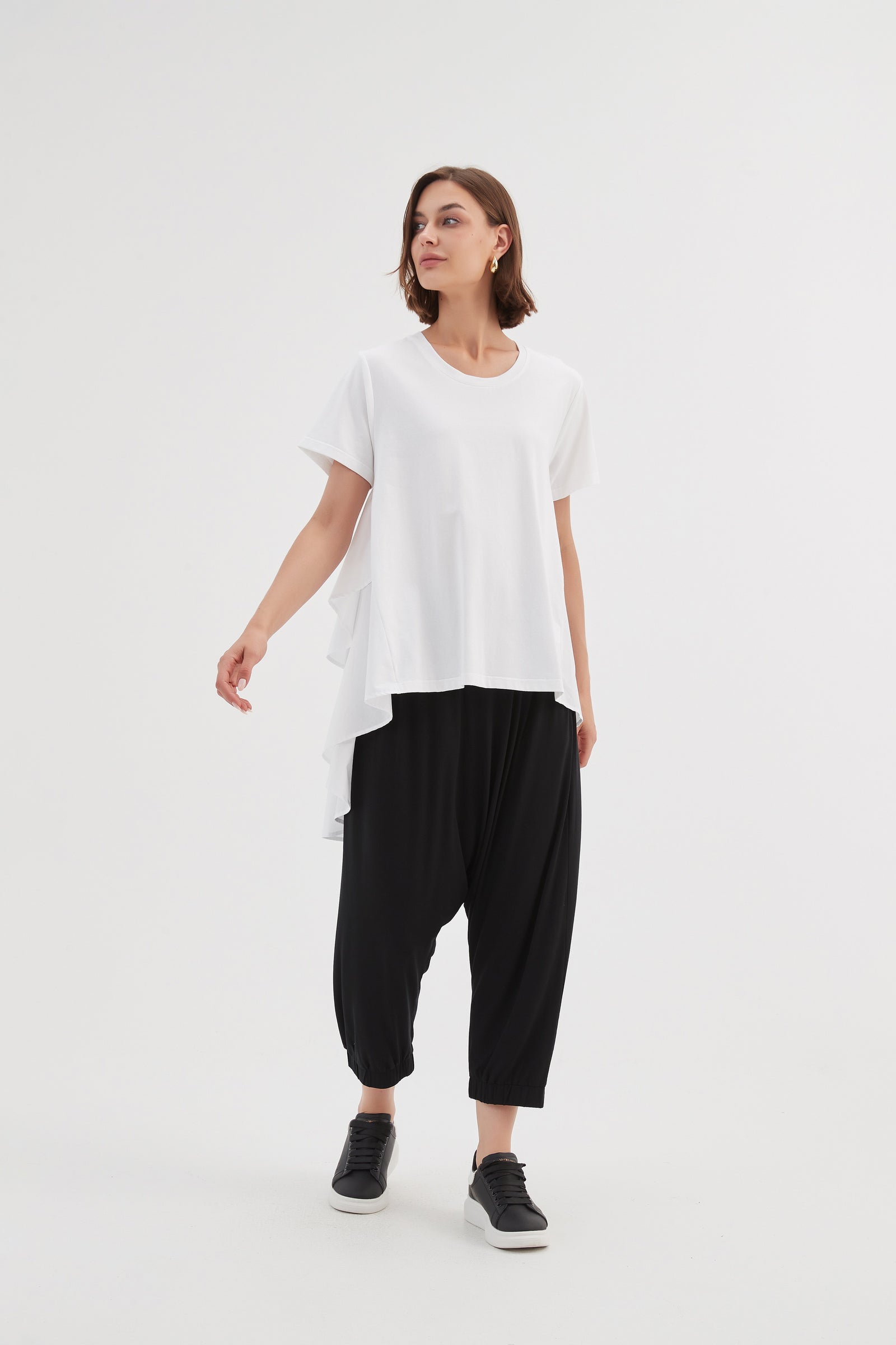 Tirelli midi dress sleeveless flowy chic