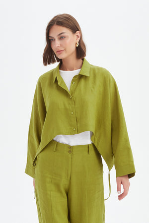 WIDE CROP OVERSHIRT