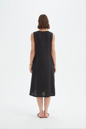 SLEEVELESS POCKET DRESS