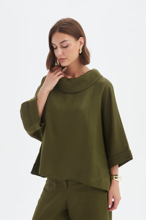 [PRE-ORDER] FUNNEL NECK BOXY TOP