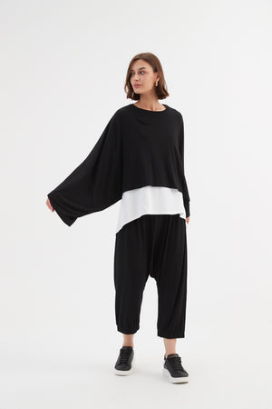 JERSEY OVERSIZED LAYER TOP