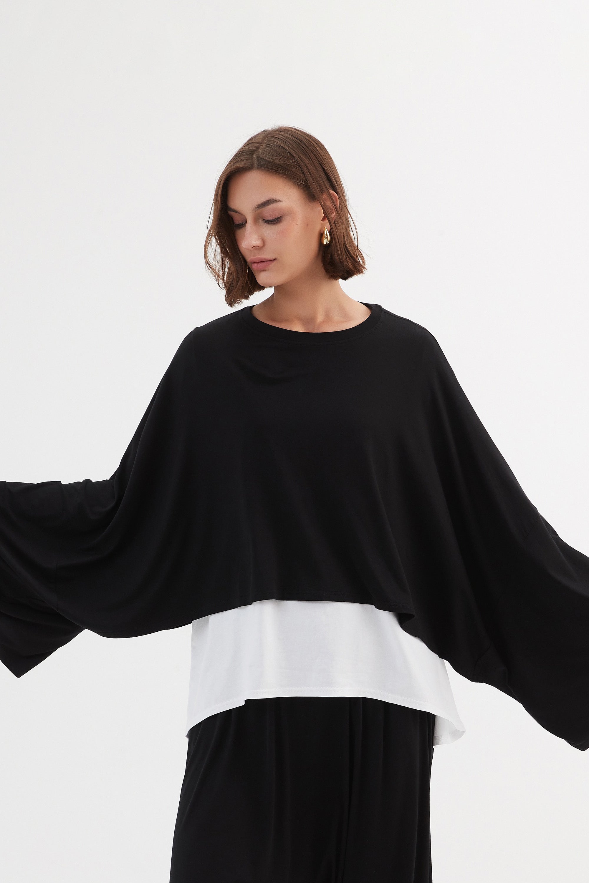 JERSEY OVERSIZED LAYER TOP