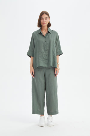 SEAM DETAIL BOXY SHIRT