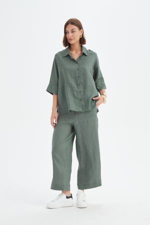 SEAM DETAIL BOXY SHIRT