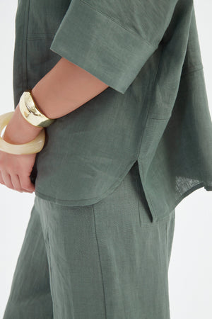 SEAM DETAIL BOXY SHIRT