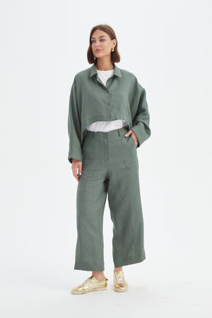 WIDE CROP OVERSHIRT