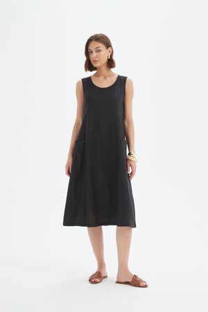 SLEEVELESS POCKET DRESS