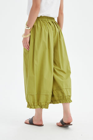 RUFFLE CUFF EASY PANT