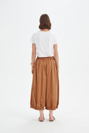 RUFFLE CUFF EASY PANT