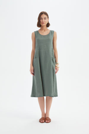 SLEEVELESS POCKET DRESS