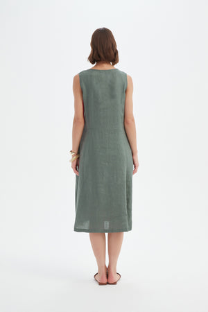 SLEEVELESS POCKET DRESS