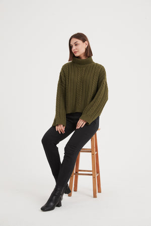 CHUNKY CABLE OVERSIZED KNIT