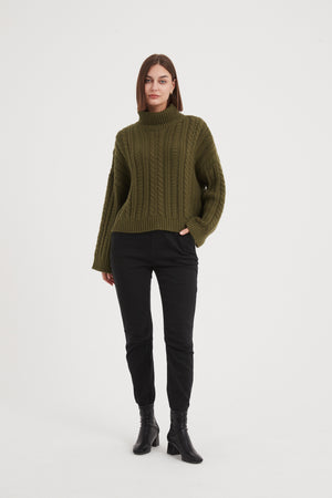 CHUNKY CABLE OVERSIZED KNIT