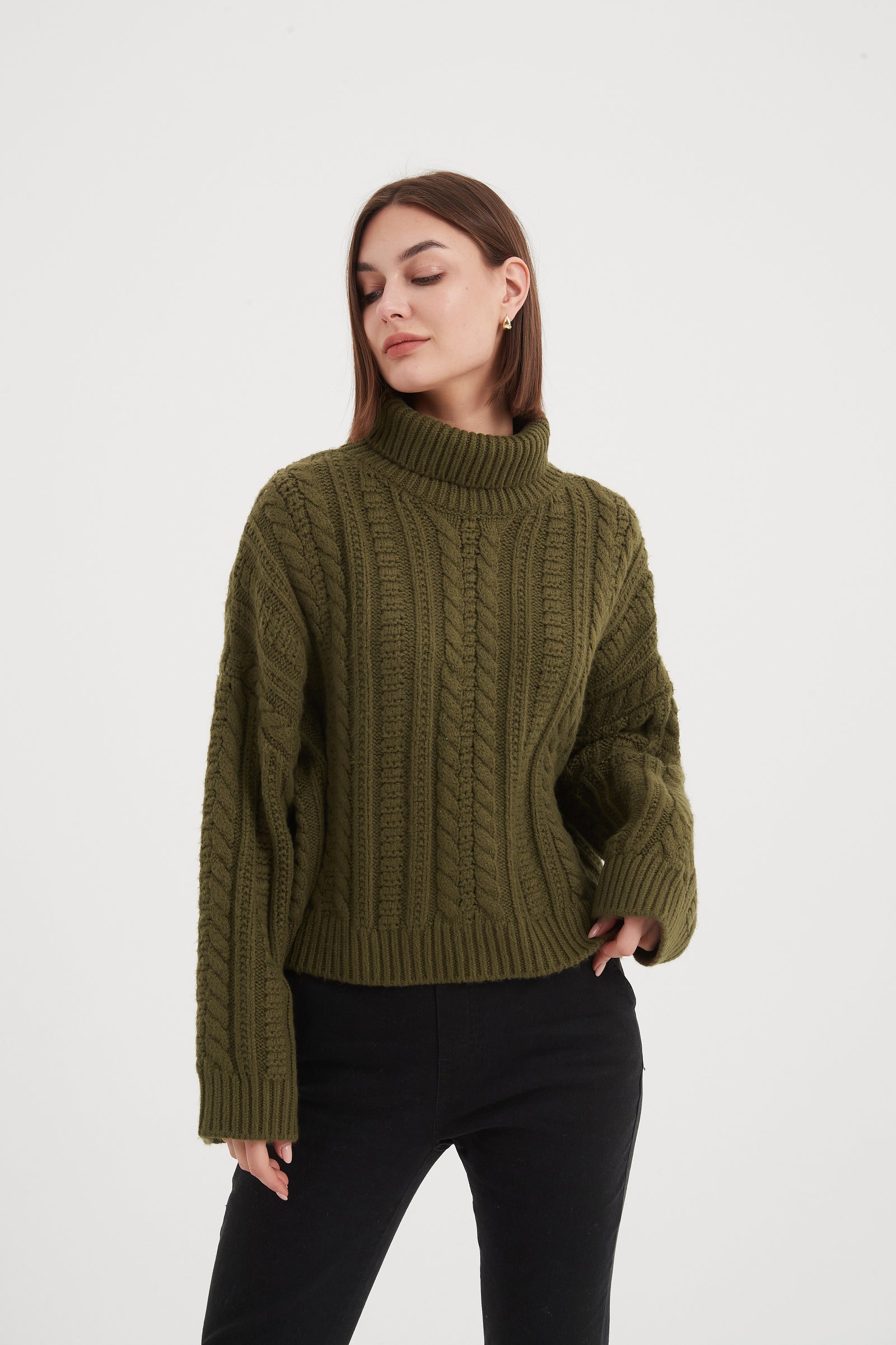CHUNKY CABLE OVERSIZED KNIT
