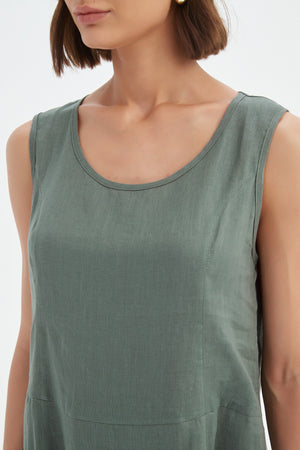 SLEEVELESS POCKET DRESS