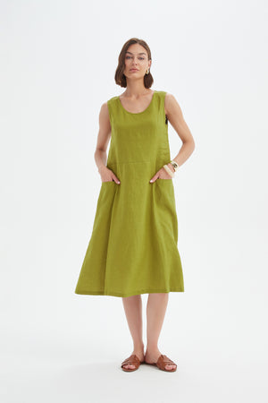 SLEEVELESS POCKET DRESS