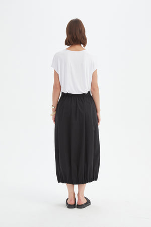 PIN TUCK HEM SKIRT