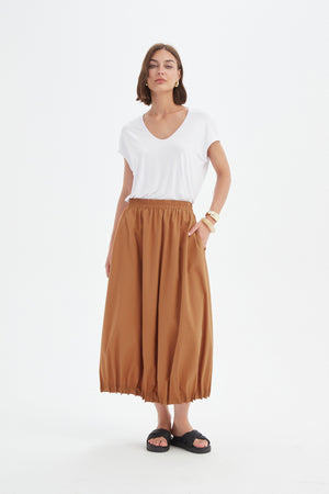 PIN TUCK HEM SKIRT