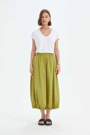 PIN TUCK HEM SKIRT