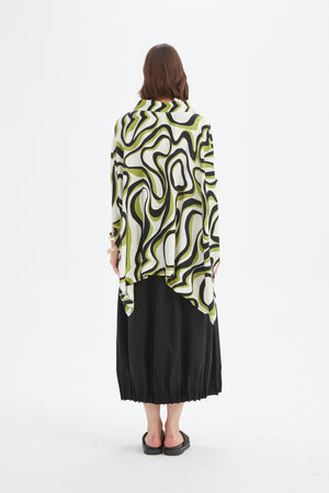 STATEMENT NECK PRINT TUNIC