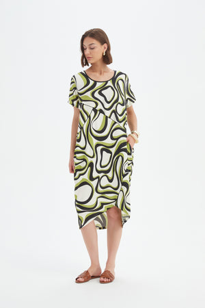 PANEL PRINT DRESS