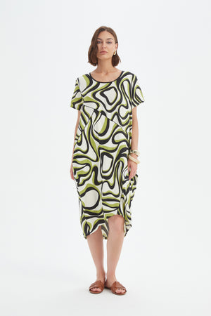 PANEL PRINT DRESS