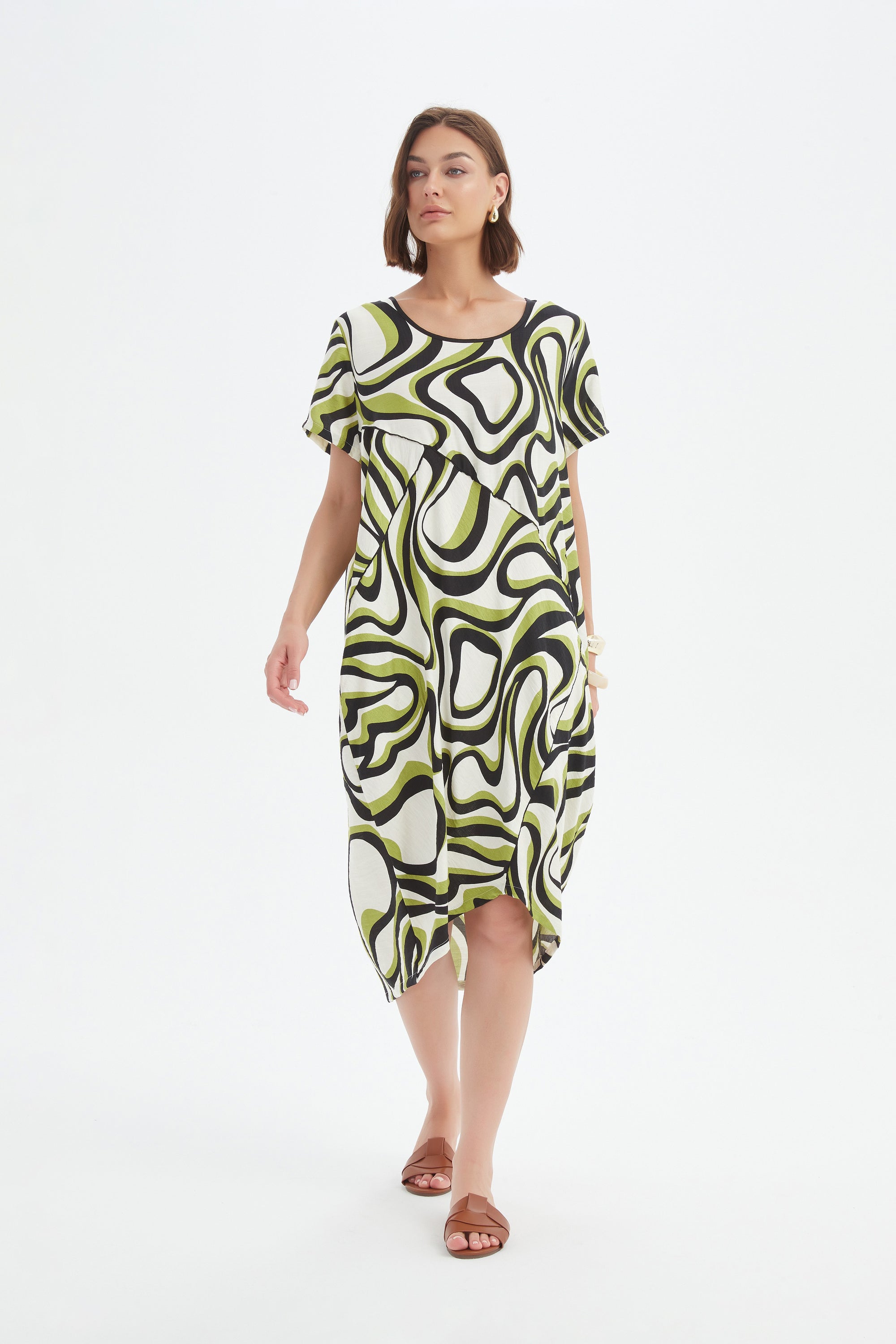 PANEL PRINT DRESS
