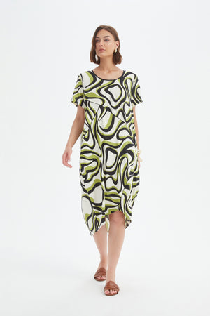 PANEL PRINT DRESS