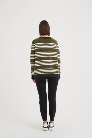 STRIPE CONTRAST KNIT