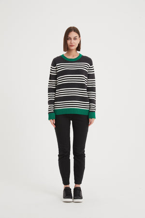 STRIPE CONTRAST KNIT